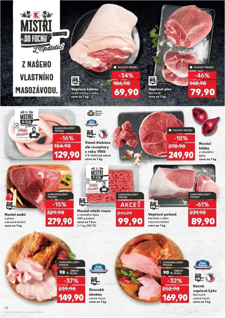 Nejnovější Kaufland – Kolín leták platný od 10.06.2026 ⭐ - strana 16