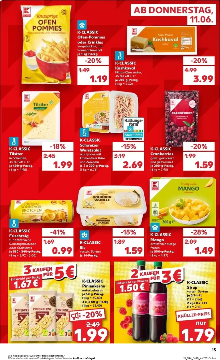 Nejnovější Kaufland Německo leták platný od 11.06.2026 ⭐ - strana 13