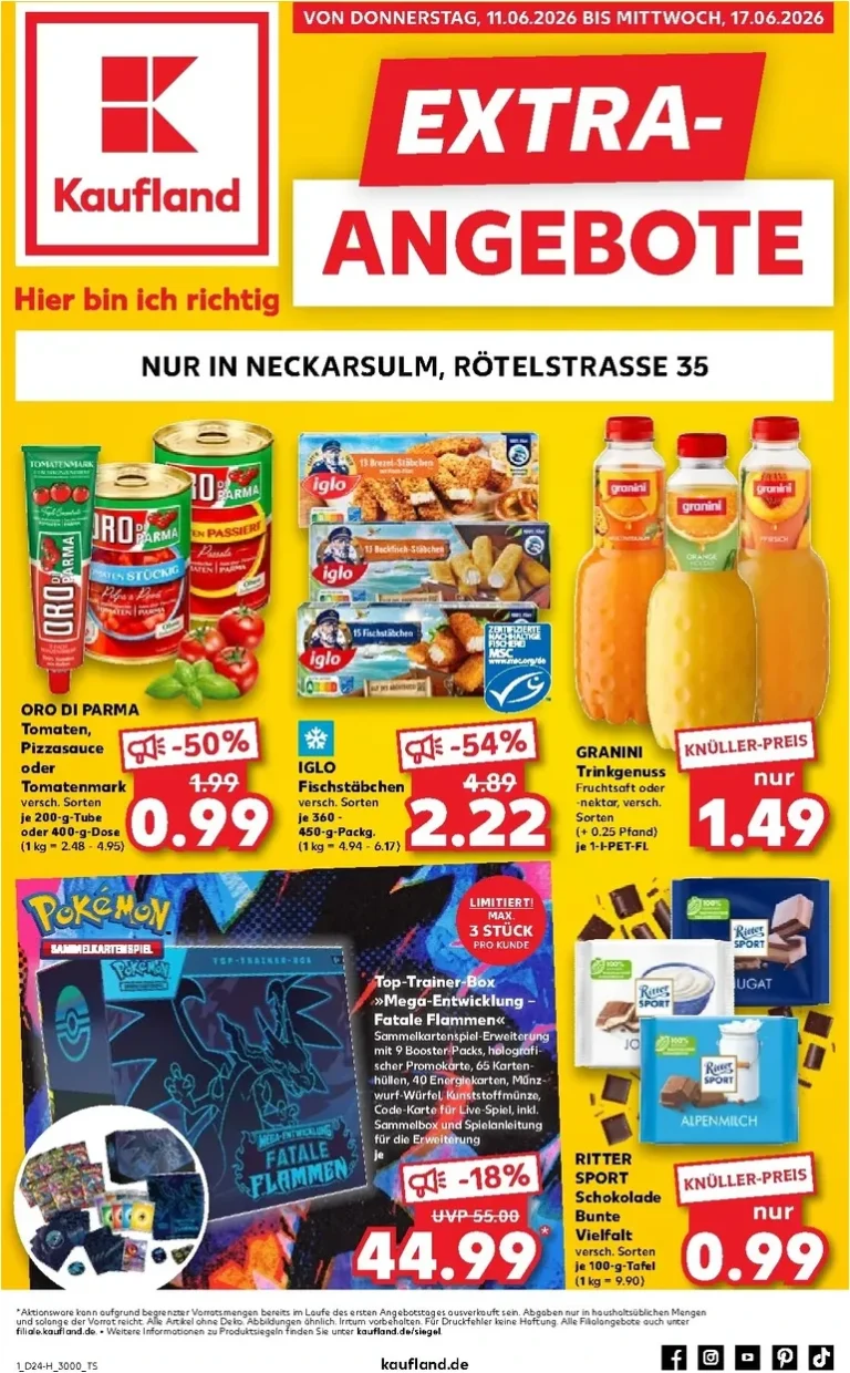 Nejnovější Kaufland Německo – Neckarsulm leták platný od 11.06.2026 ⭐ - strana 1