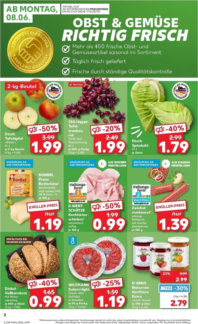 Nejnovější Kaufland Německo – Angebote ab Montag leták platný od 08.06.2026 ⭐ - strana 2