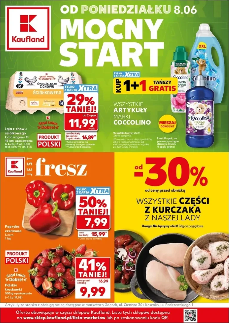 Akční leták Kaufland Polsko – Mocny start platný od 08.06.2026 - strana 1