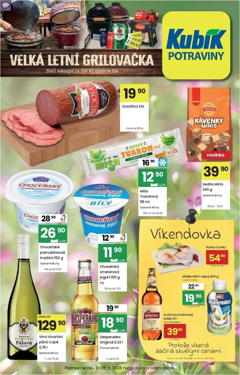 Akční leták Kubík platný od 09.06.2026 - strana 1