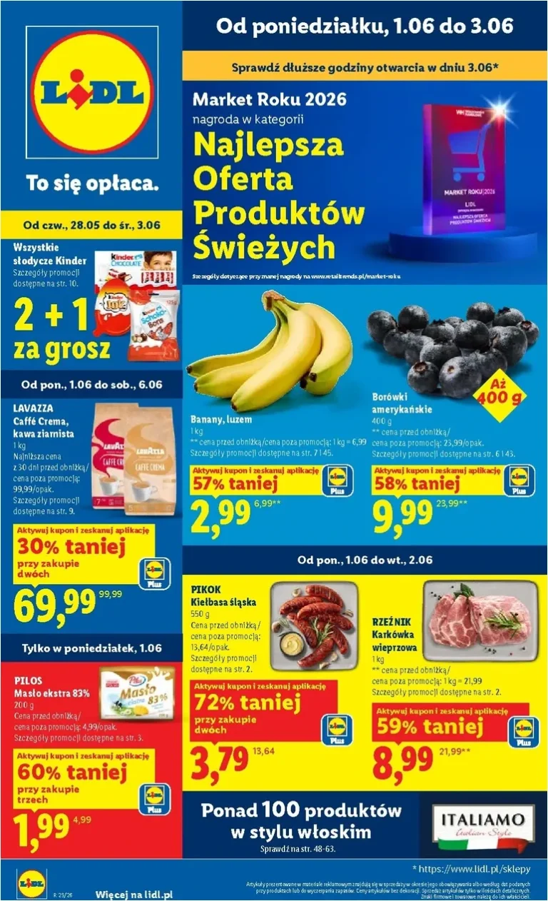 Akční leták Lidl Polsko platný od 01.06.2026 - strana 1