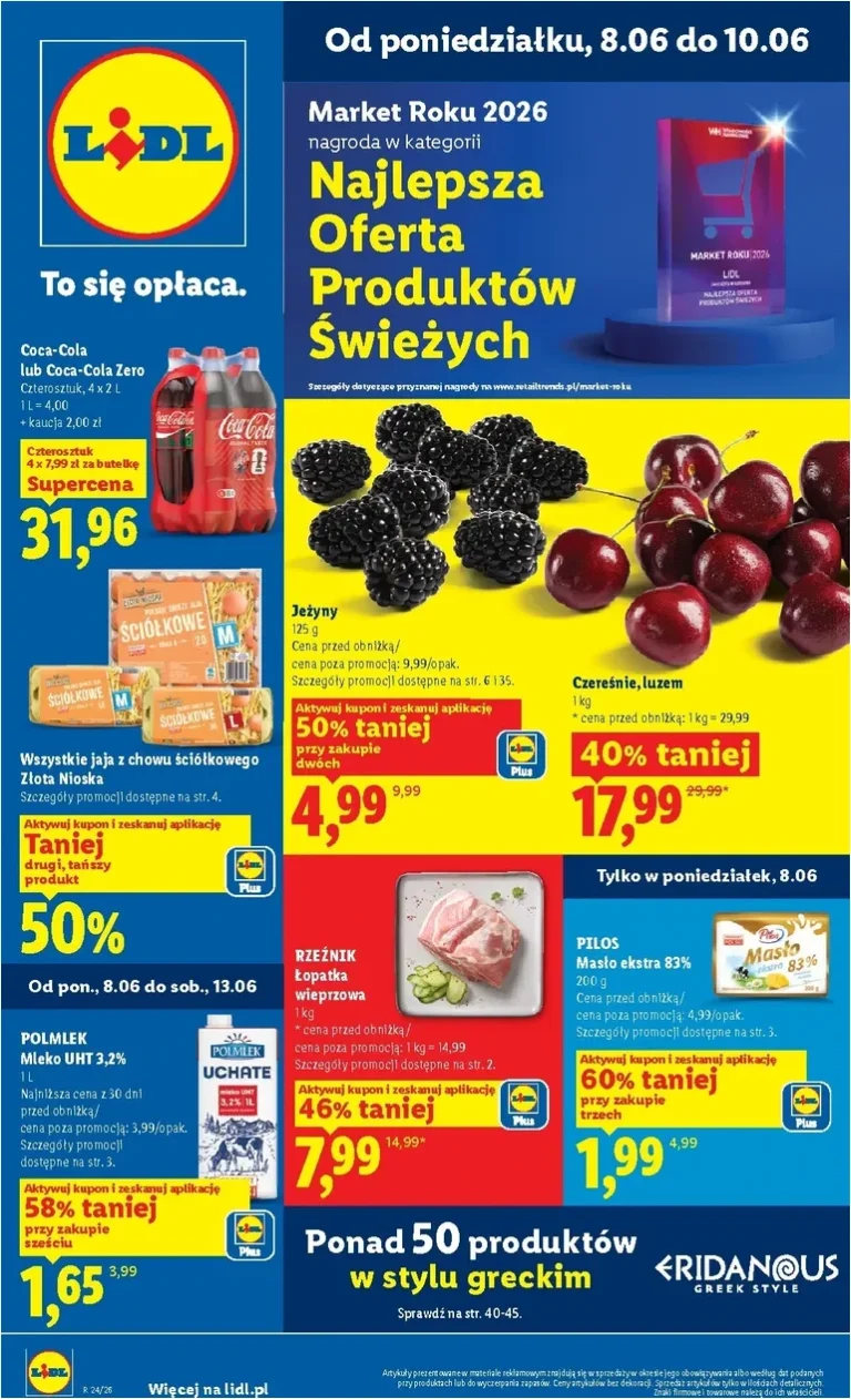 Akční leták Lidl Polsko platný od 08.06.2026 - strana 1