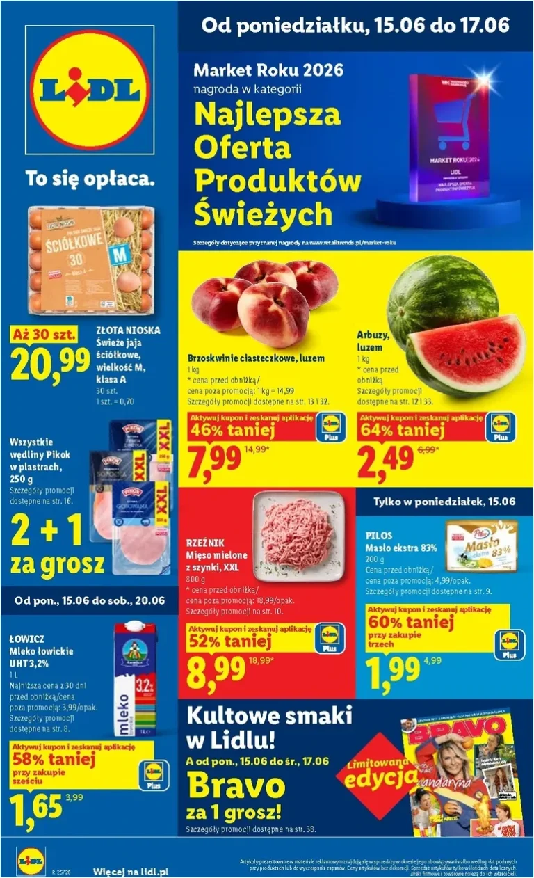 Nejnovější Lidl Polsko – Gazetka ważna od 15.06 do 17.06 leták platný od 15.06.2026 ⭐ - strana 1