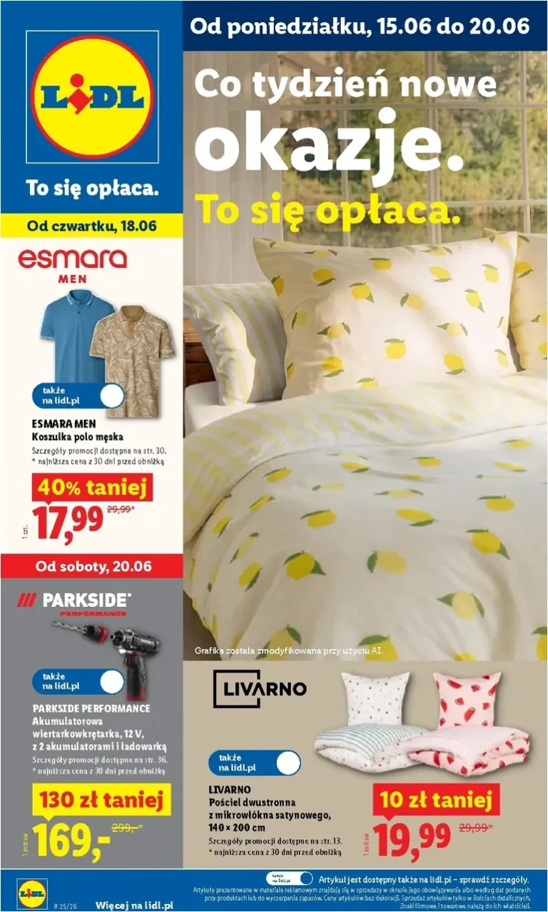 Nejnovější Lidl Polsko – Katalog Okazji leták platný od 15.06.2026 ⭐ - strana 1