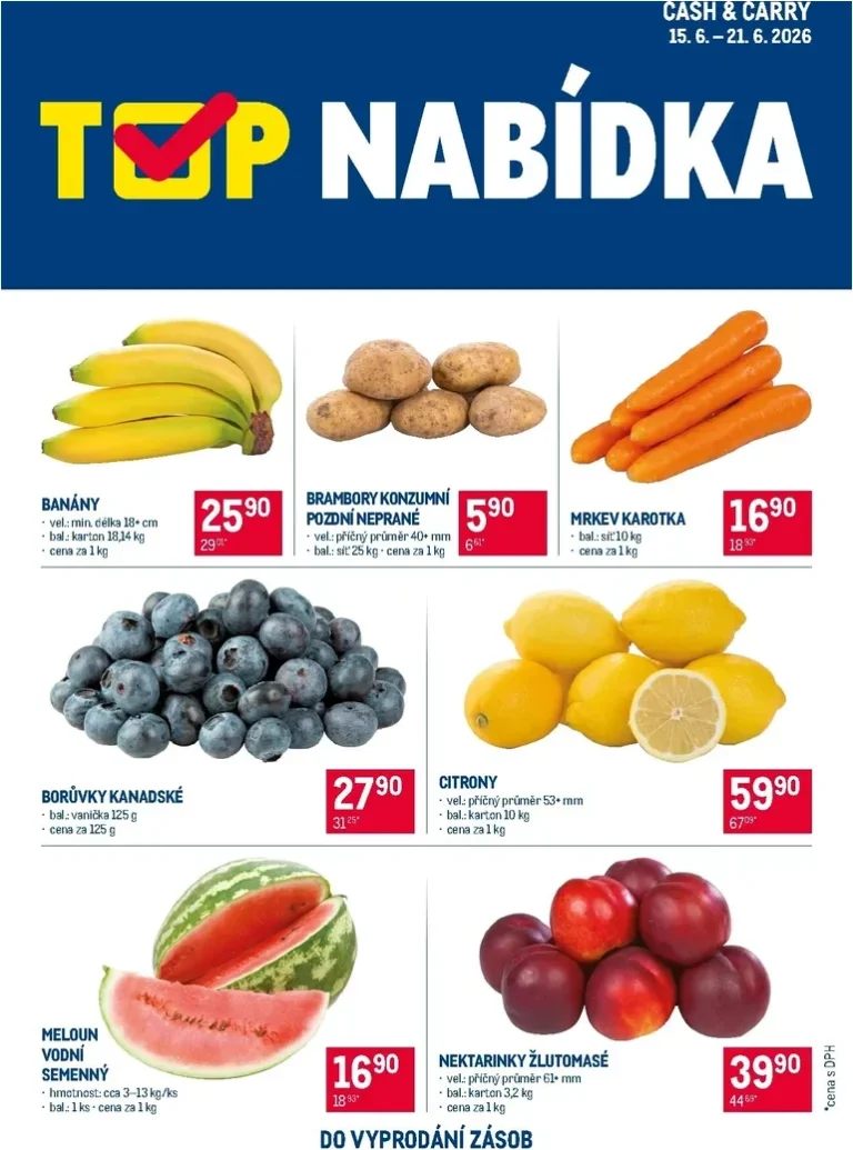 Akční leták Makro – TOP nabídka Cash &amp; Carry platný od 15.06.2026 - strana 1
