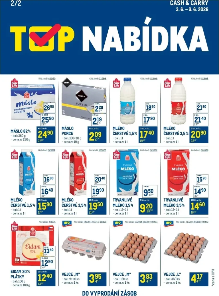 Akční leták Makro – TOP mléčné výrobky platný od 03.06.2026 - strana 2