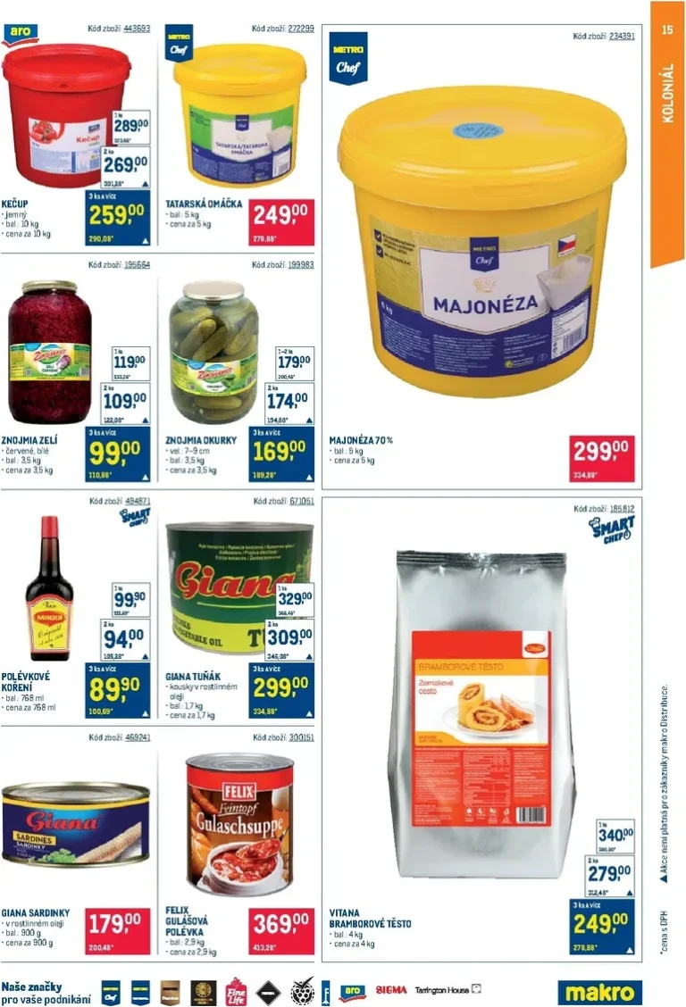 Akční leták Makro – Gastronomie platný od 17.06.2026 - strana 15