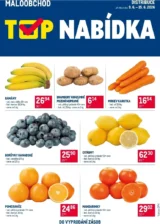 Akční leták Makro – TOP ovoce a zelenina – Distribuce Maloobchod platný od 09.06.2026