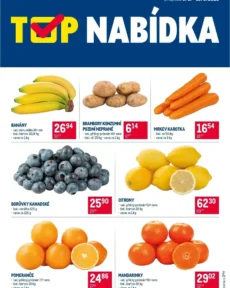 Akční leták Makro – TOP ovoce a zelenina – Distribuce Maloobchod platný od 09.06.2026