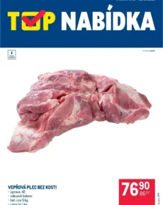 Akční leták Makro – TOP maso – Distribuce platný od 09.06.2026
