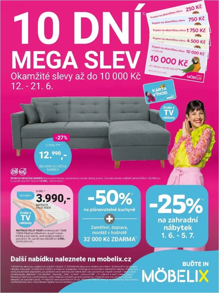 Akční leták Möbelix platný od 08.06.2026 - strana 1