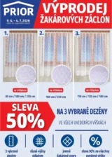 Akční leták Prior – Záclony platný od 09.06.2026