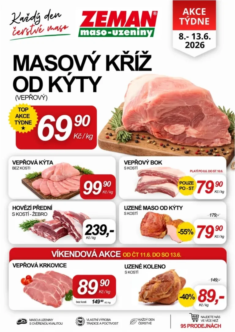 Akční leták Prodejny Zeman platný od 08.06.2026 - strana 1