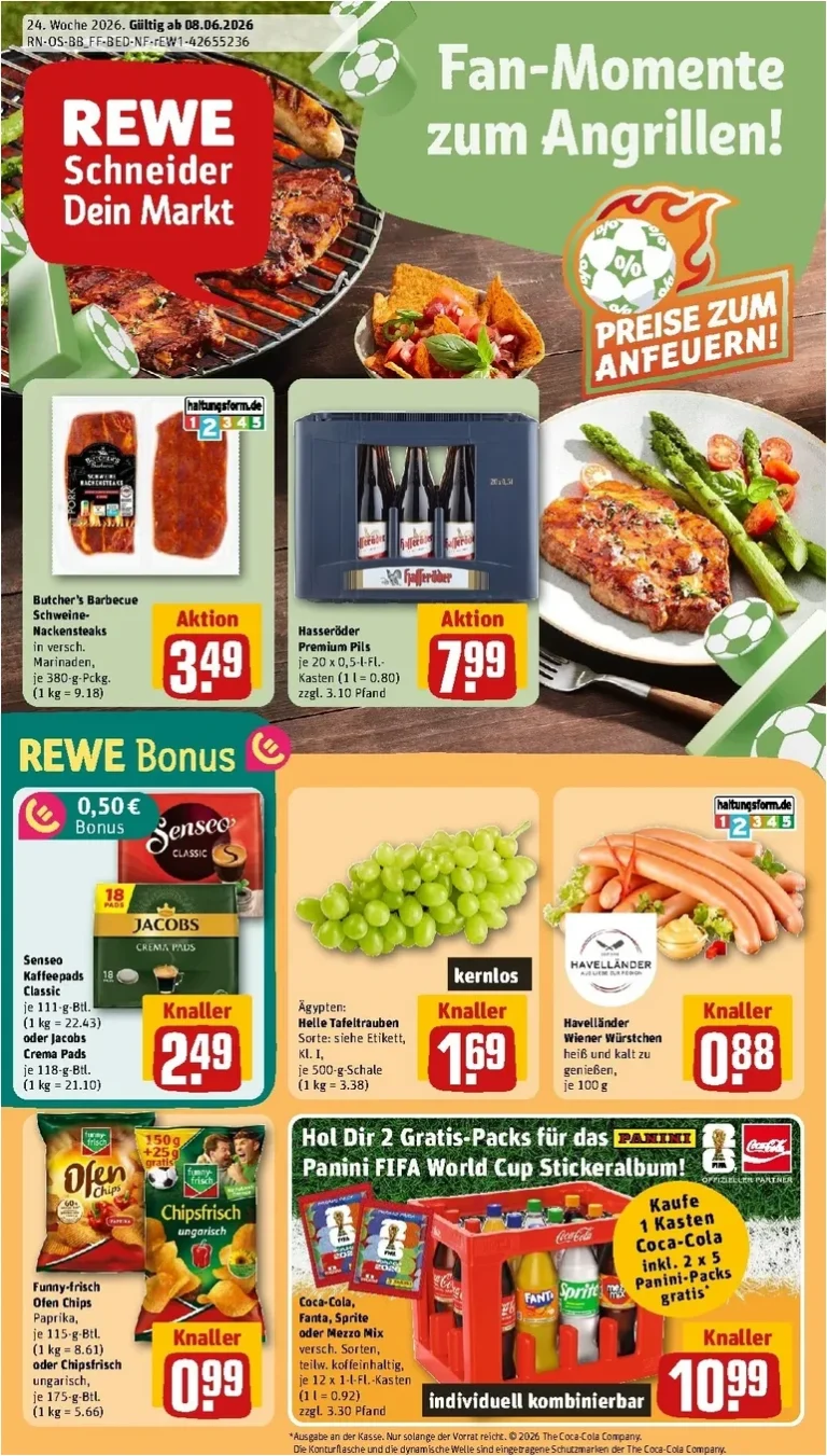 Akční leták REWE Německo platný od 08.06.2026 - strana 1