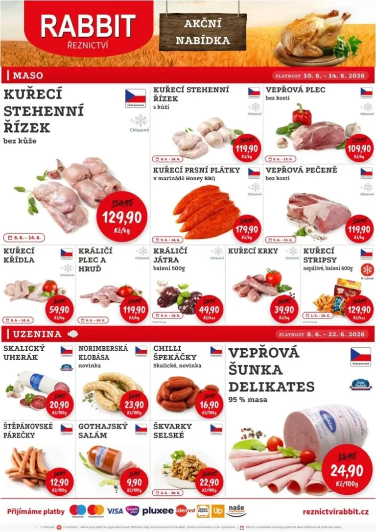 Akční leták Řeznictví Rabbit platný od 08.06.2026 - strana 1
