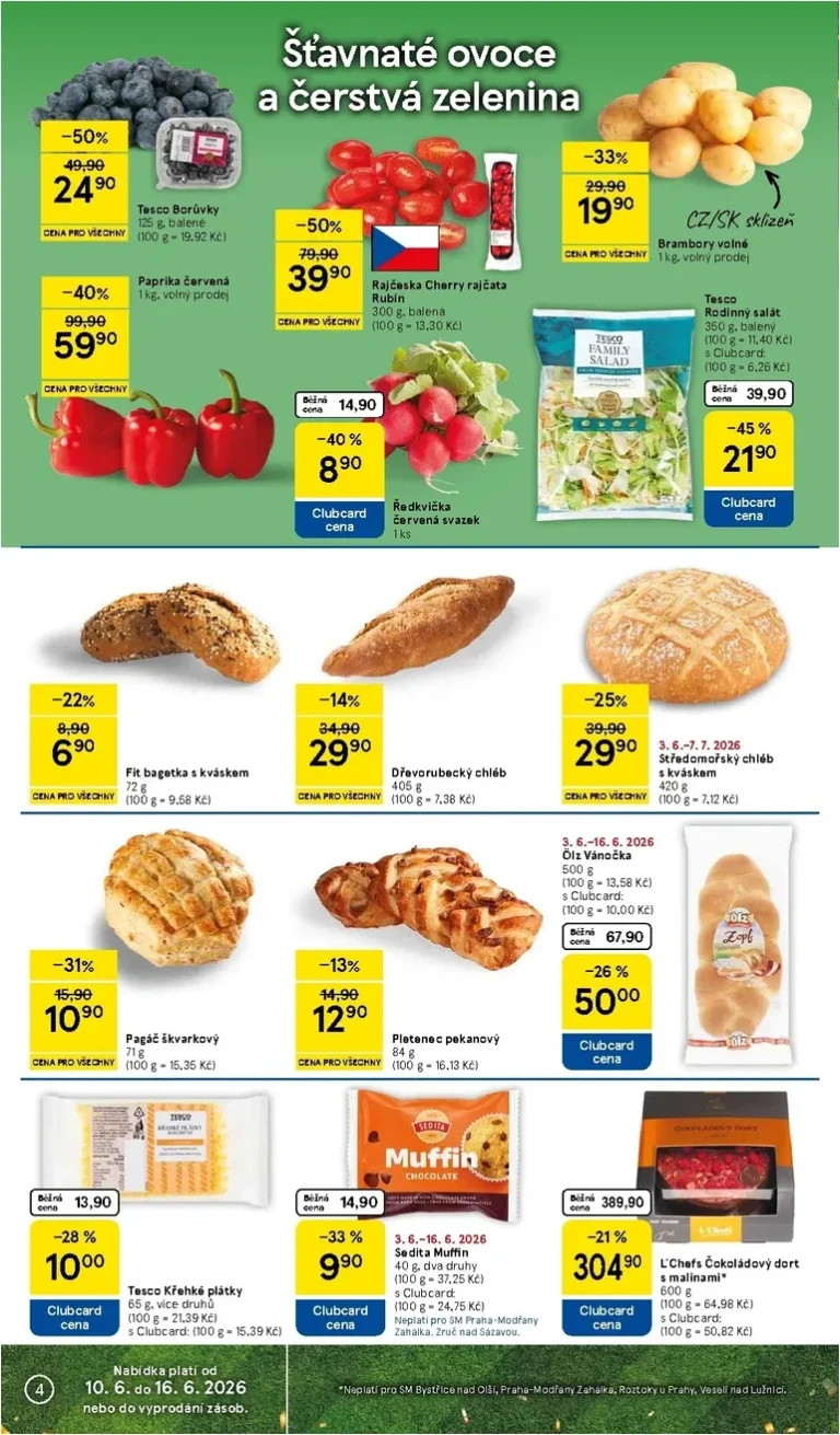Nejnovější Tesco supermarket leták platný od 10.06.2026 ⭐ - strana 4