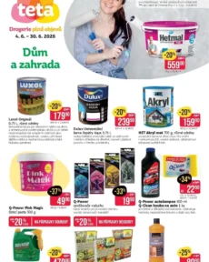 Akční leták Teta drogerie – Dům a zahrada platný od 04.06.2026