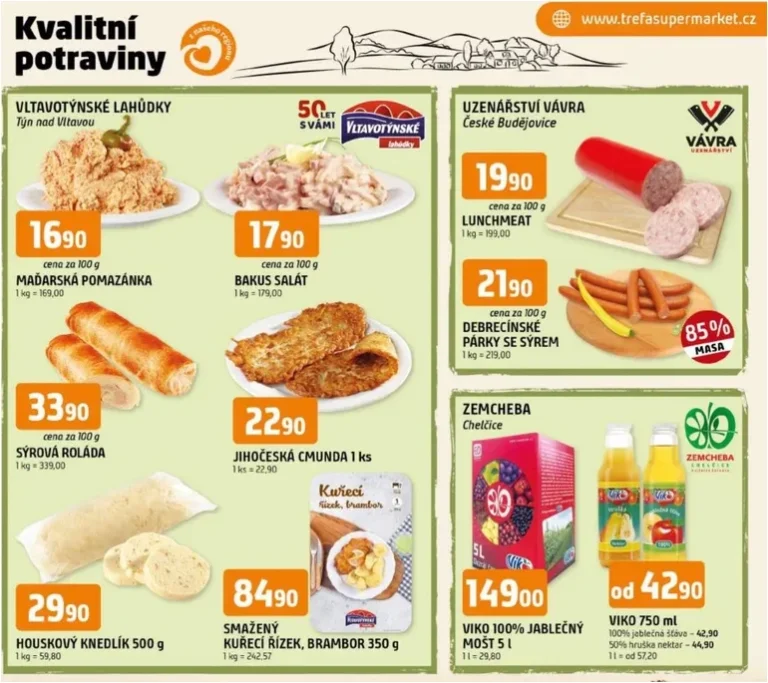 Nejnovější Trefa – Kvalitní potraviny z našeho regionu leták platný od 10.06.2026 ⭐ - strana 1