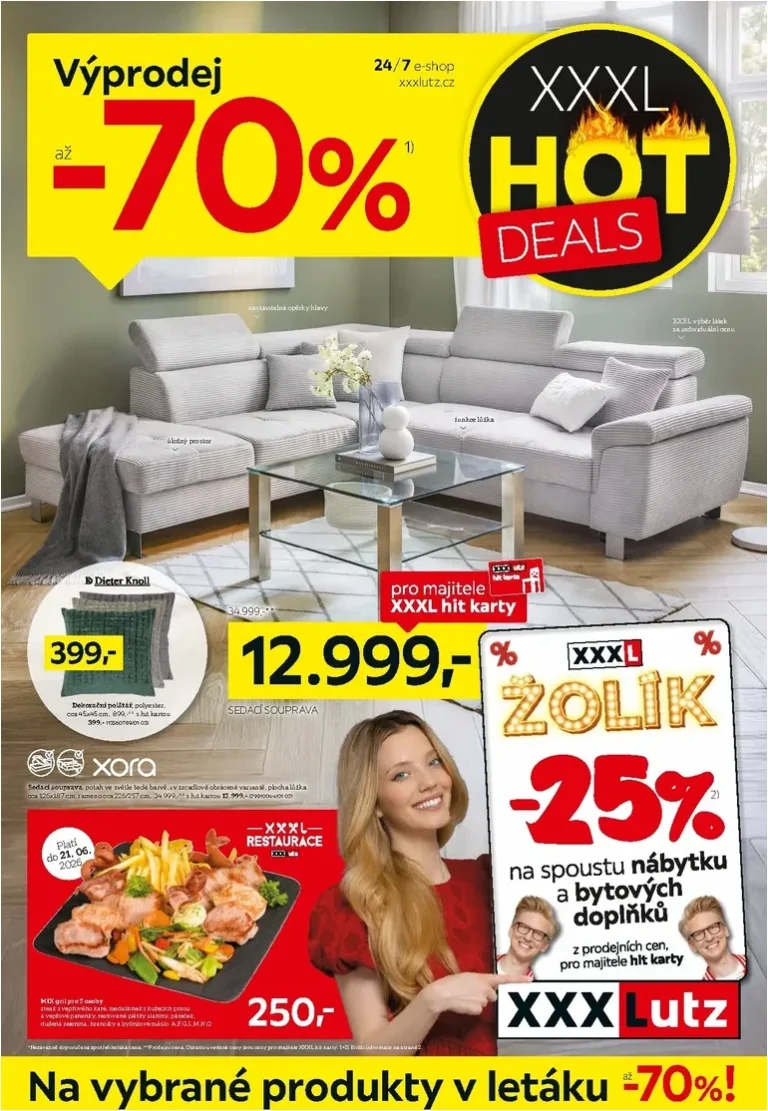 Akční leták XXXLutz – XXXL výprodej platný od 08.06.2026 - strana 1